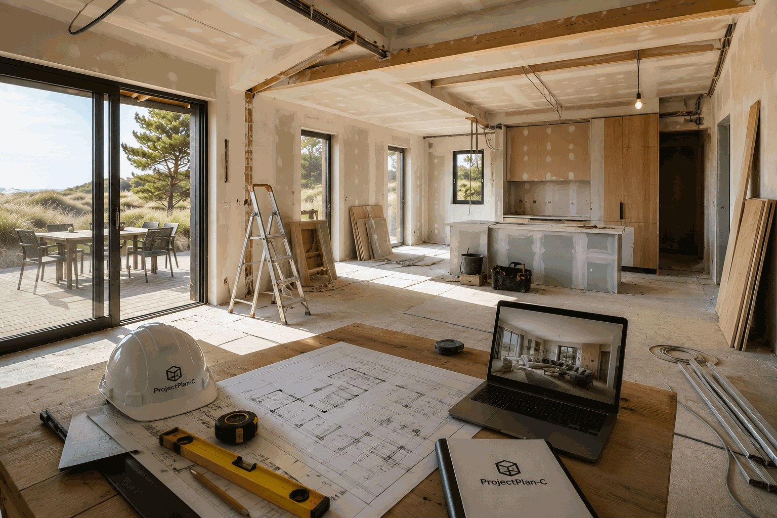 Renovatie van een vakantiewoning