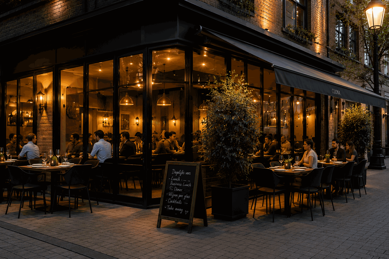 Renovatie van restaurantinterieur